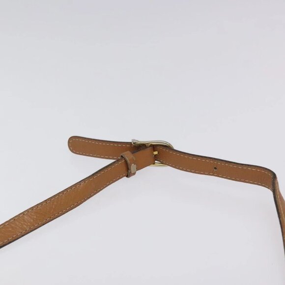 CELINE Macadam Canvas Shoulder Bag PVC Leather Brown Gold Auth BA1891 - Picture 2 of 16